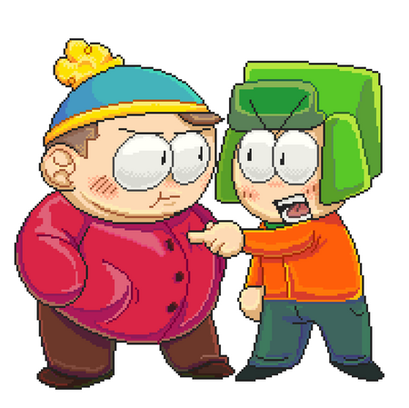 Cartman and Kyle from South Park (2024)