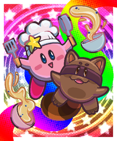 Kirby character art for a speedpaint video (2024)